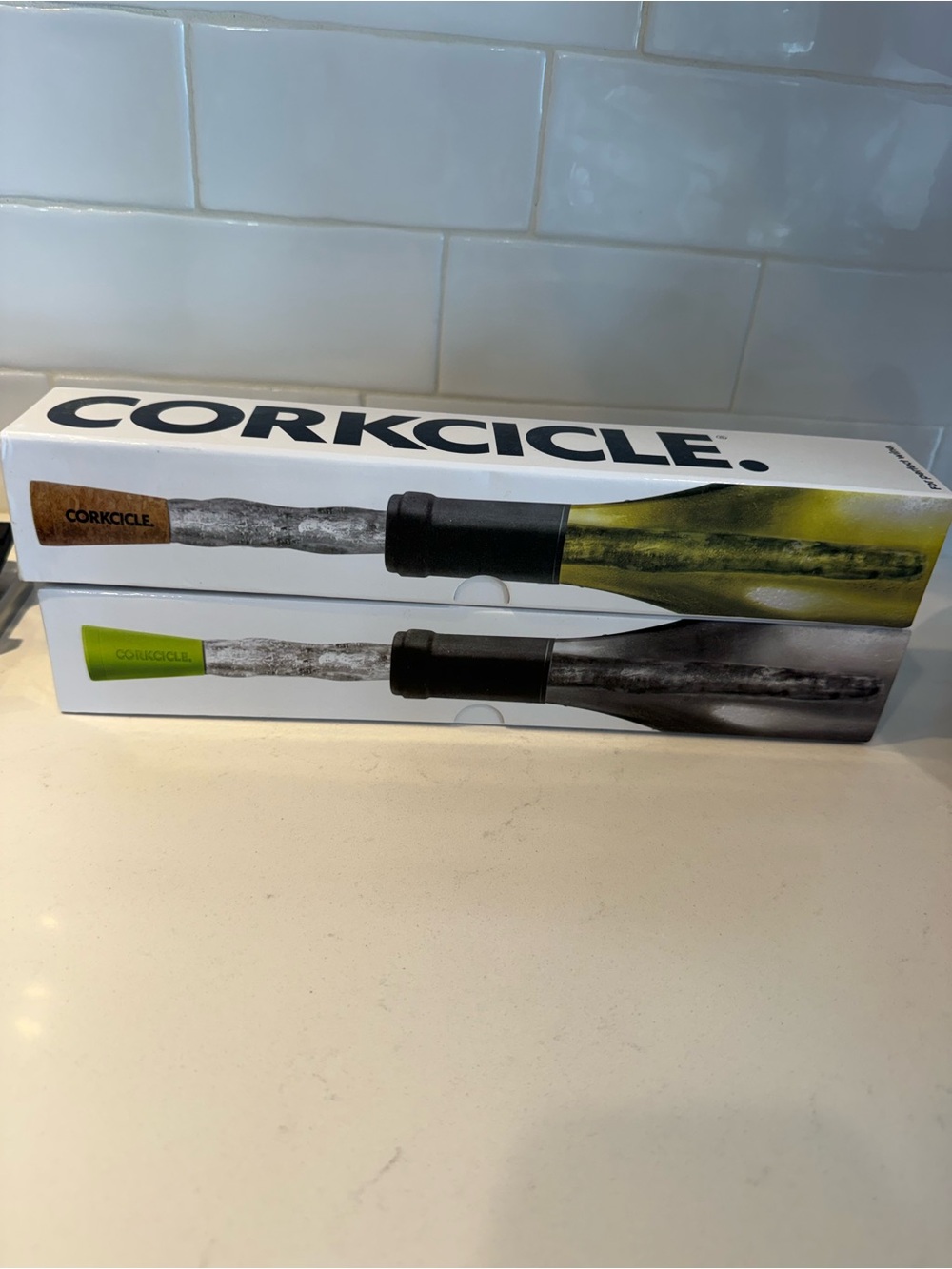 Corkcicle Lime Green or Natural Chiller Wine Cork by Corkcicle
